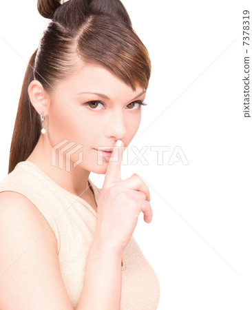 finger on lips finger on lips 7378319