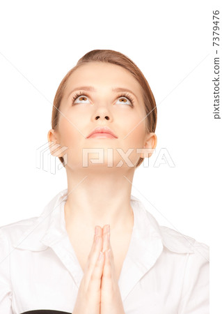praying teenage girl 7379476