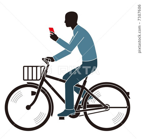 Bicycle riding while telephone calling violation Bicycle riding while telephone calling violation 7387686