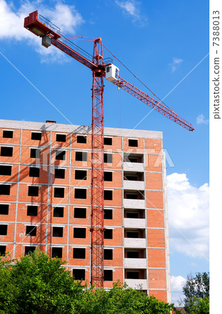 Construction site with crane Construction site with crane 7388013