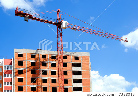 Construction site with crane Construction site with crane 7388015