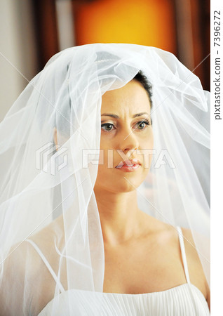portrait of beautiful bride 7396272