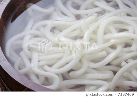 Udon noodle with fried noodles 7397469
