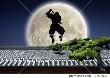 忍者剪影 7397821