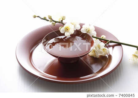Plum blossoms and cups Plum blossoms and cups 7400845