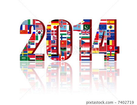 國旗 2014 日曆 7402719