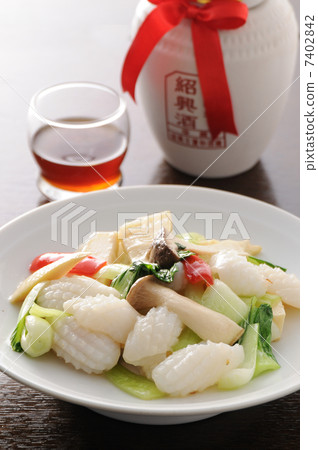Stir-fried seafood 7402842