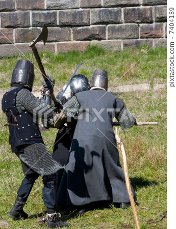 Reconstruction of knightly fight 7404189