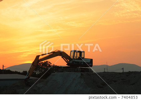 Construction work site heavy machinery excavator car excavator Yumbo Construction work site heavy machinery excavator car excavator Yumbo 7404853