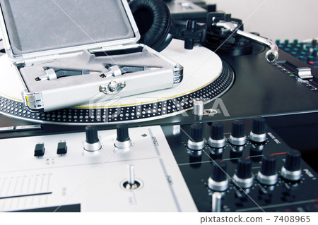 Professional equipment of a DJ 7408965