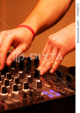 DJ mixing music DJ mixing music 7408973