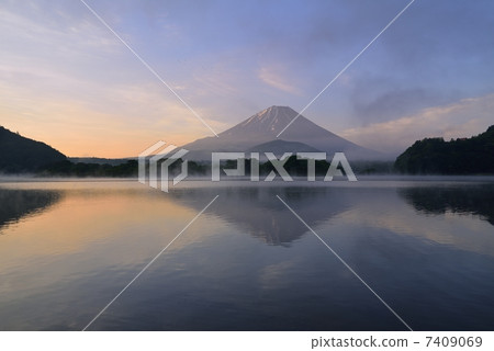 Mt. Fuji in the morning mist Mt. Fuji in the morning mist 7409069