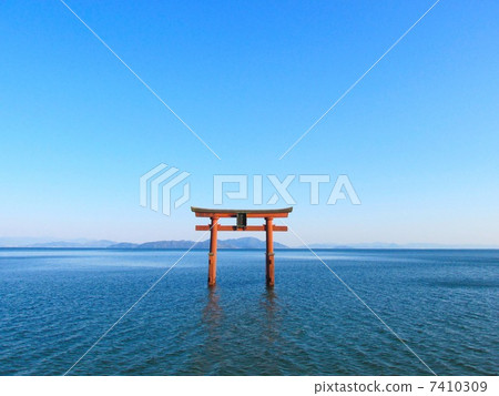 Torii at Shirake shrine Torii at Shirake shrine 7410309