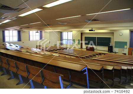 Stock Photo: lecture-room, classroom, lecture room