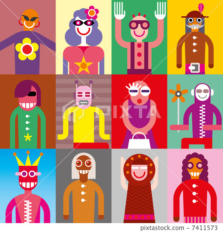 12 abstract portraits 7411573