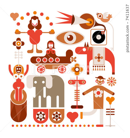Circus - vector illustration 7411637