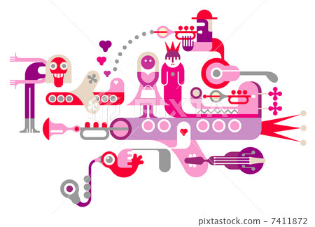 Wedding - vector illustration 7411872