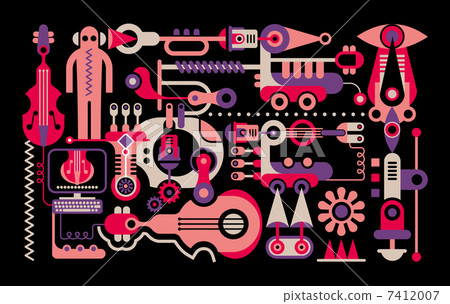 Abstract Music Background 7412007