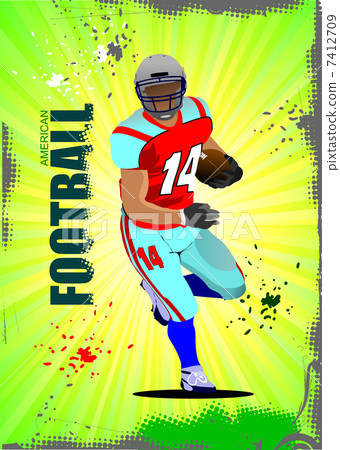 American football sport postes. Vector illustration American football sport postes. Vector illustration 7412709