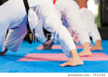 Martial Arts sport training in gym Martial Arts sport training in gym 7412765