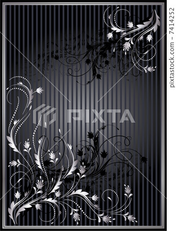 Background with silver ornament Background with silver ornament 7414252