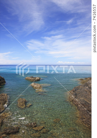 海和藍天和海島 海和藍天和海島 7416557