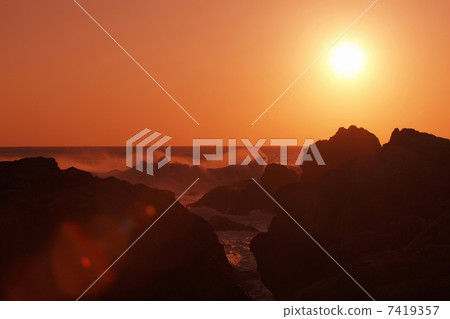Sunset of Muroto Cape 7419357