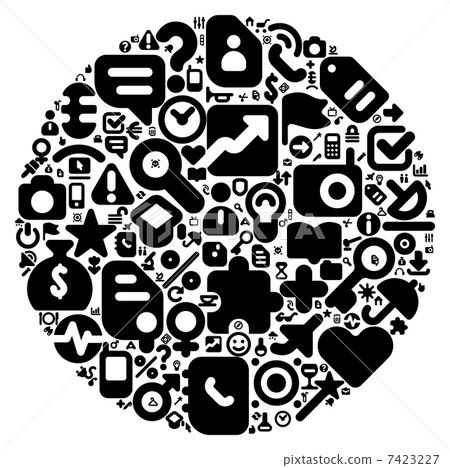 Black concept of human world Black concept of human world 7423227