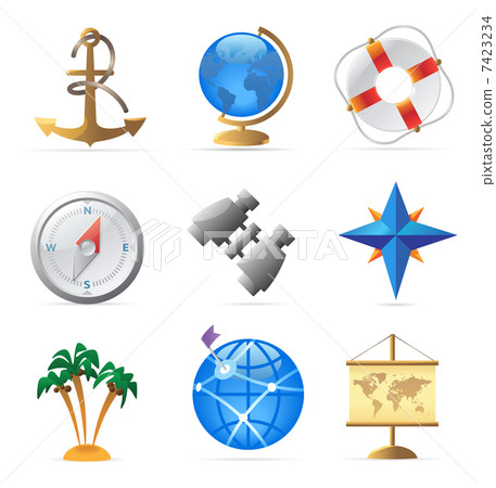 Icons for sea travel Icons for sea travel 7423234
