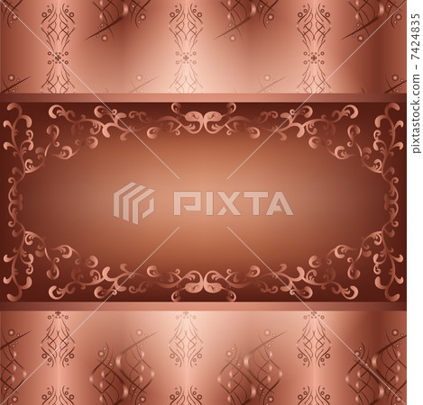 Ornamental background with seamless pattern 7424835