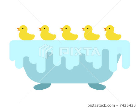 鴨子在洗澡 7425423