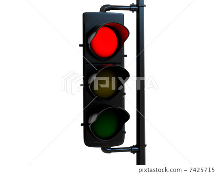 Traffic light with red light Traffic light with red light 7425715