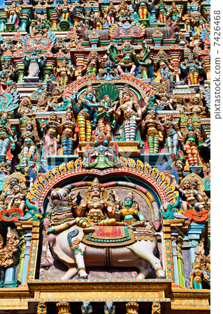 Relief of Menakshi Temple 7426468