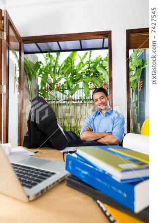 Architect working at home 7427545