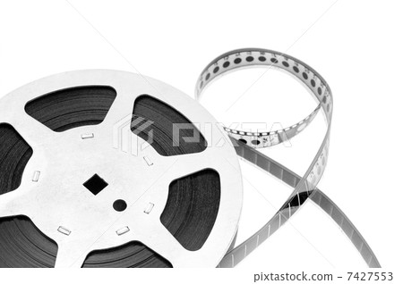 Old film strip isolated on white background 7427553