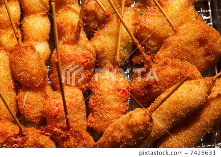 Deep-fried skewers 7428631