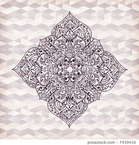 Vector hand drawn flower 7430410