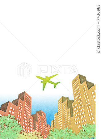 飛機和城市 飛機和城市 7430965