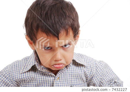 Very very angry kid, great expression of emotion Very very angry kid, great expression of emotion 7432227