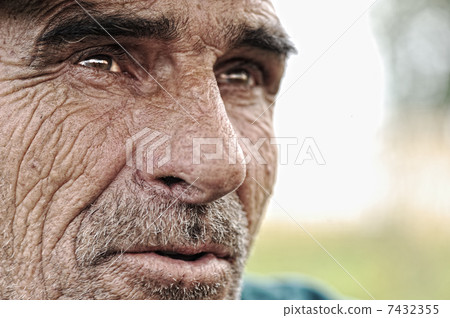 Old man with moustaches 7432355