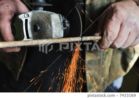 metal sawing close up metal sawing close up 7433169