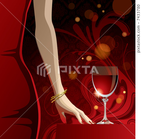 Glass of red wine 7433780