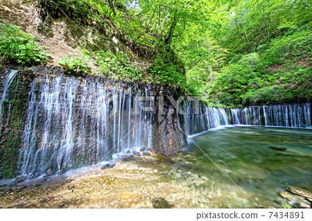 輕井澤·Shiraito瀑布 輕井澤·Shiraito瀑布 7434891