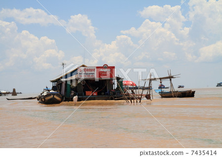 Aquatic village of Tonle Sap Lake Aquatic village of Tonle Sap Lake 7435414