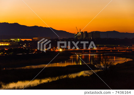 Scenery of sunset 7436164
