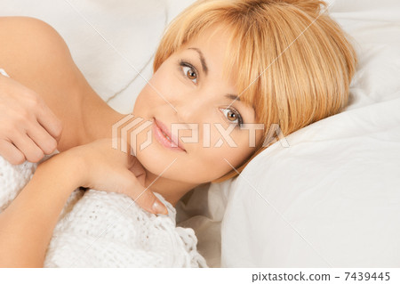 woman in bed woman in bed 7439445
