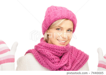 beautiful woman in winter hat beautiful woman in winter hat 7440085