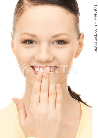 hand over mouth hand over mouth 7440971