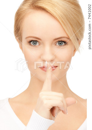 finger on lips finger on lips 7441002