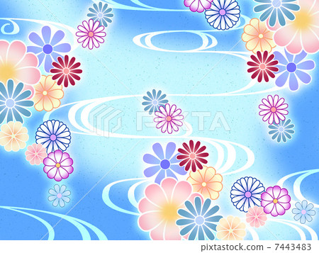 Flowers and running water 7443483
